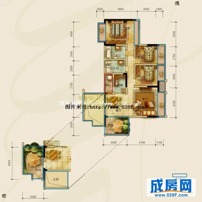 金沙云庭户型图,点击放大