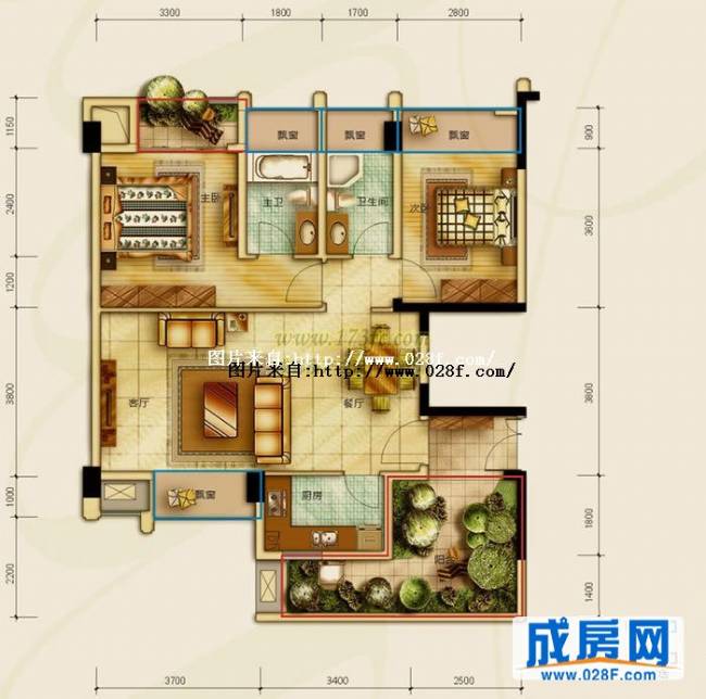 金沙云庭户型图,点击放大