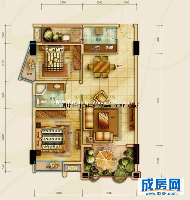 金沙云庭户型图,点击放大