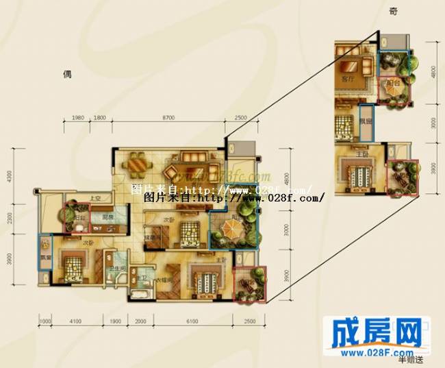 金沙云庭户型图,点击放大
