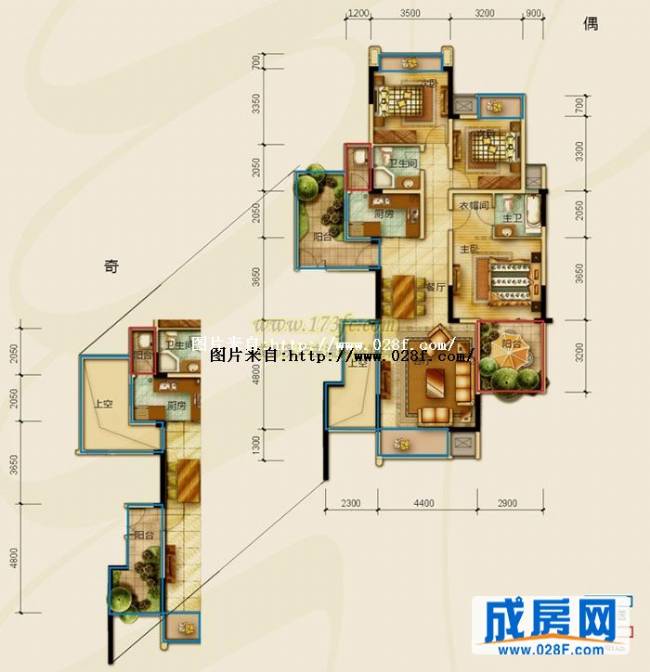 金沙云庭户型图,点击放大