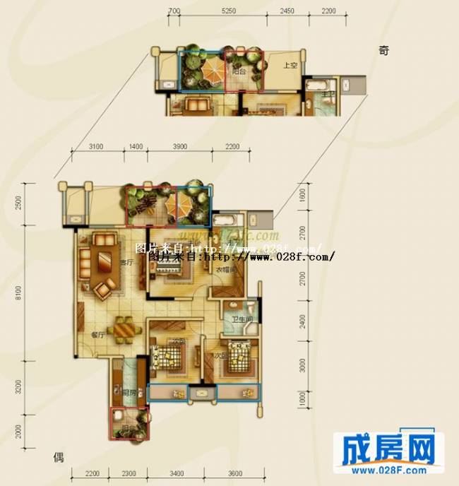 金沙云庭户型图,点击放大