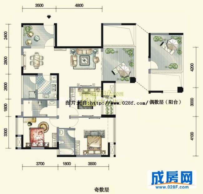 中房金沙海棠户型图,点击放大