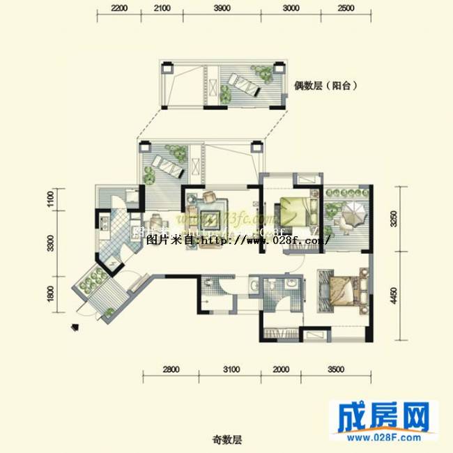 中房金沙海棠户型图,点击放大