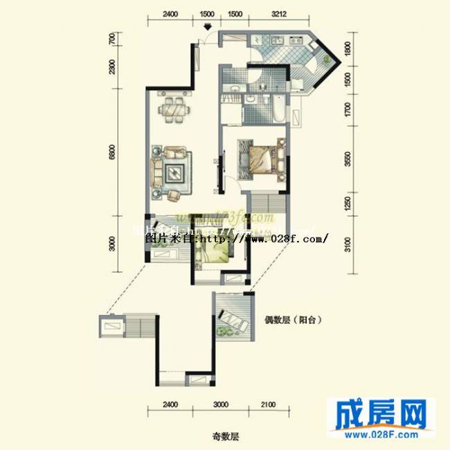 中房金沙海棠户型图,点击放大