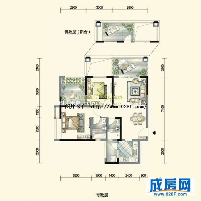 中房金沙海棠户型图,点击放大