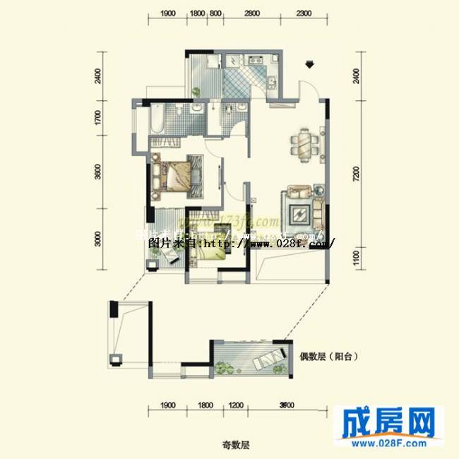 中房金沙海棠户型图,点击放大