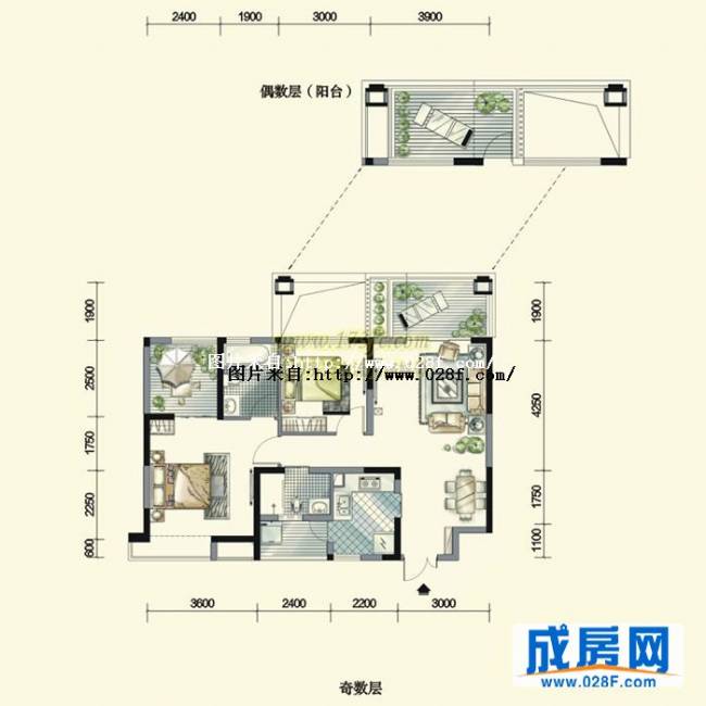 中房金沙海棠户型图,点击放大