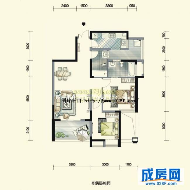 中房金沙海棠户型图,点击放大