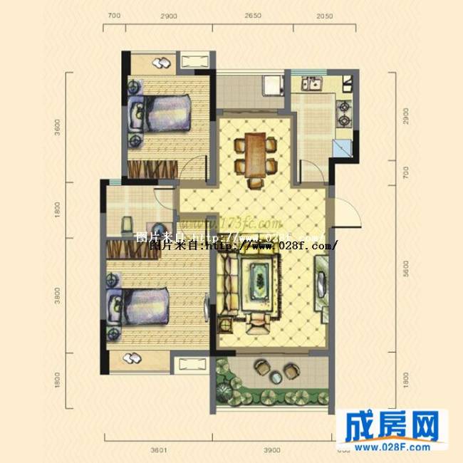 凤凰山1号户型图,点击放大