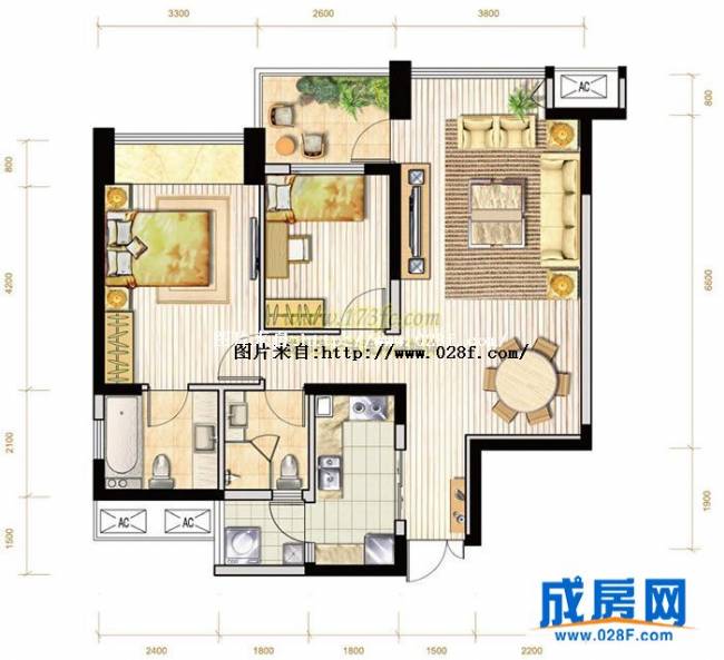 都城雅颂居户型图,点击放大