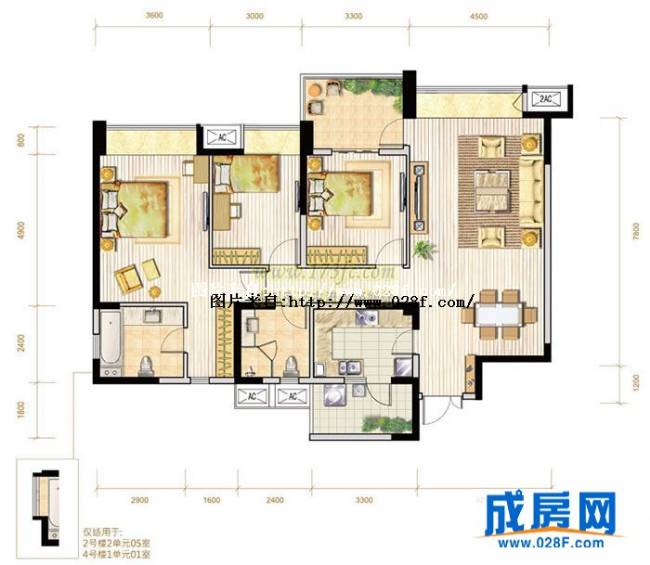 都城雅颂居户型图,点击放大