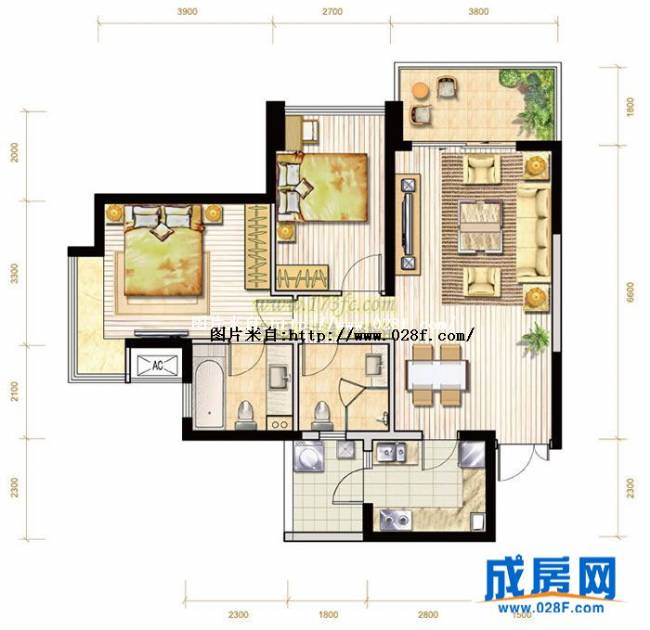 都城雅颂居户型图,点击放大