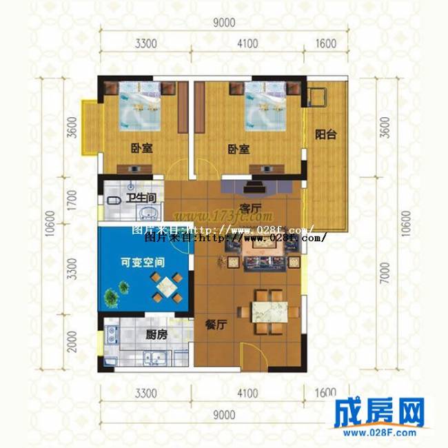 天府香城印象户型图,点击放大
