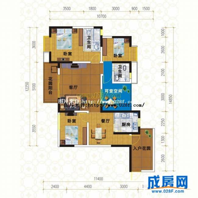 天府香城印象户型图,点击放大