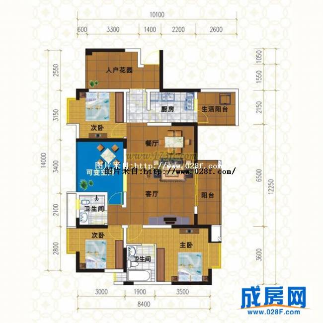 天府香城印象户型图,点击放大