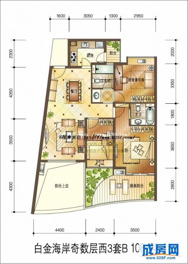 海南白金海岸户型图,点击放大