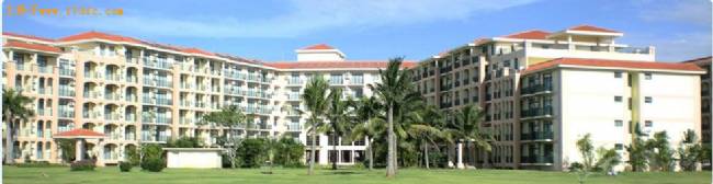 海南白金海岸小区环境,点击放大