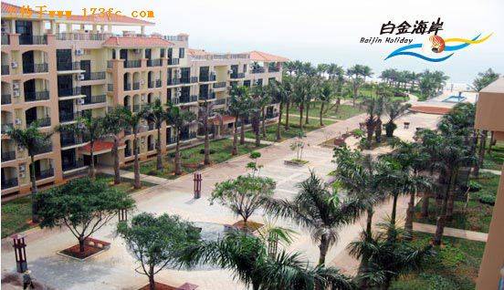 海南白金海岸小区环境,点击放大