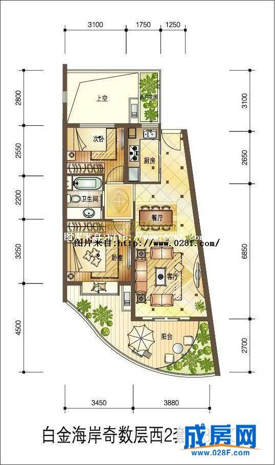 海南白金海岸户型图,点击放大