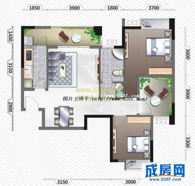 榜样户型图,点击放大