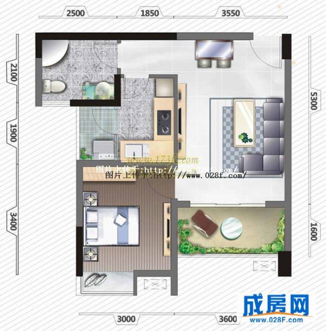 榜样户型图,点击放大