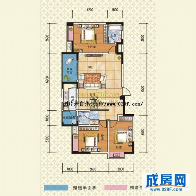 林溪美城户型图,点击放大