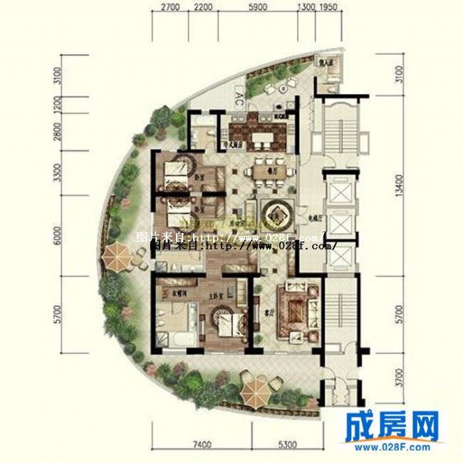 龙湖世纪户型图,点击放大