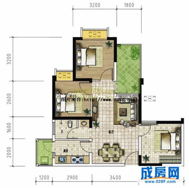 英伦金沙户型图,点击放大