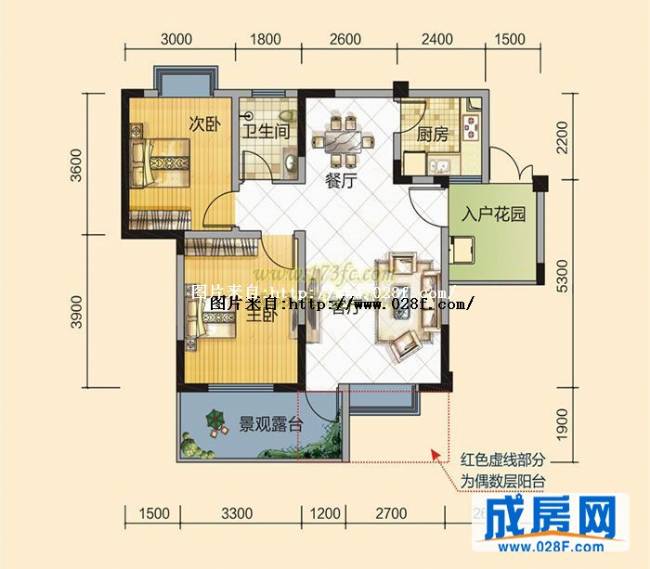 炬星幸福里户型图,点击放大