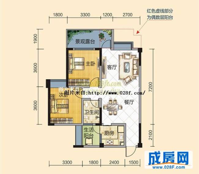 炬星幸福里户型图,点击放大