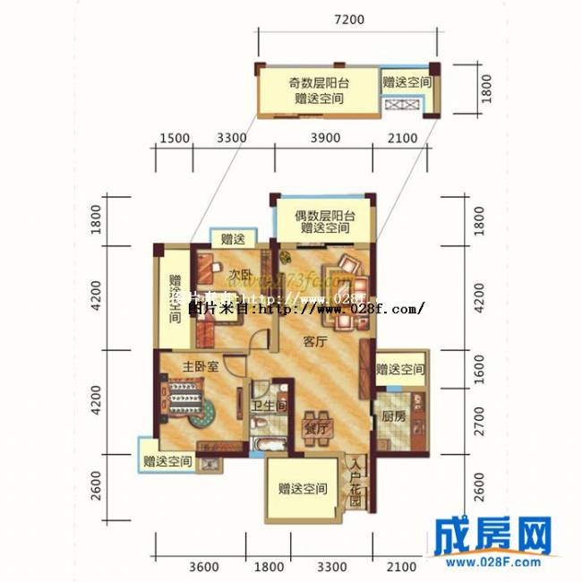兴想花园户型图,点击放大
