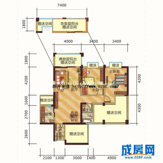 兴想花园户型图,点击放大