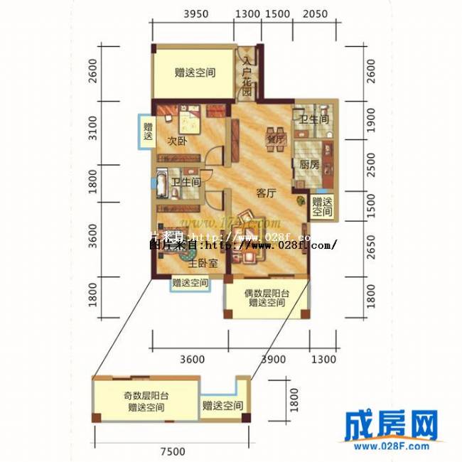 兴想花园户型图,点击放大
