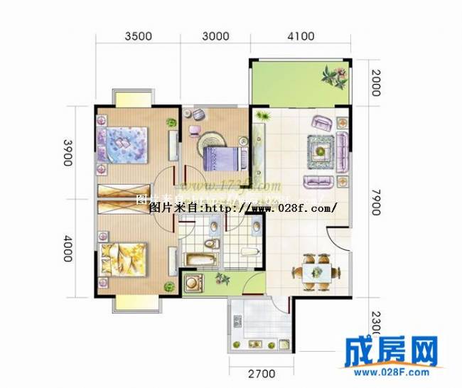 嘉和瑞景户型图,点击放大