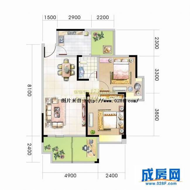 嘉和瑞景户型图,点击放大