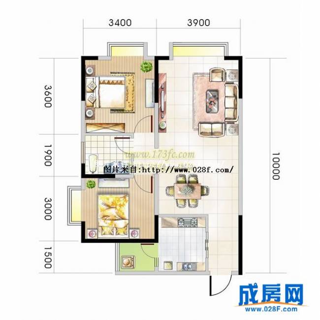嘉和瑞景户型图,点击放大
