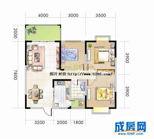 嘉和瑞景户型图,点击放大