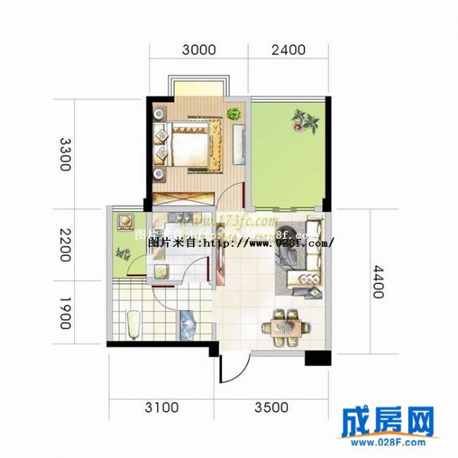 嘉和瑞景户型图,点击放大