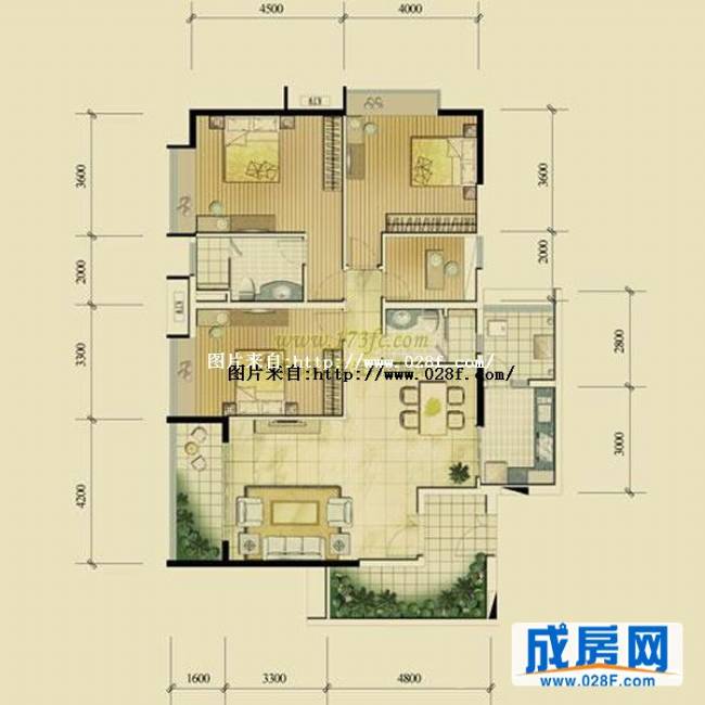 富力丽思国际公馆户型图,点击放大