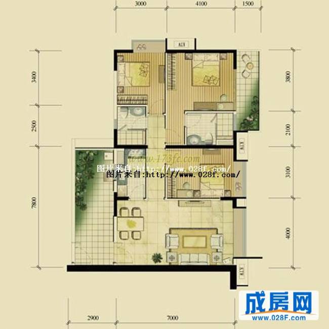 富力丽思国际公馆户型图,点击放大