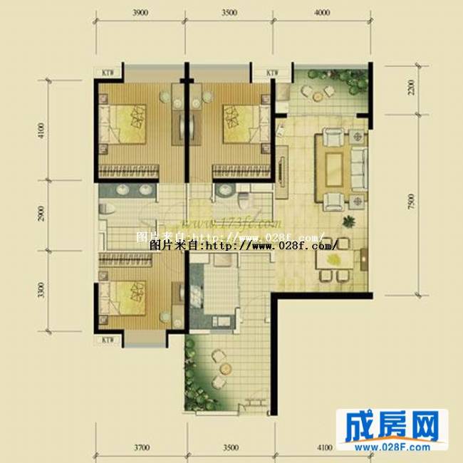 富力丽思国际公馆户型图,点击放大