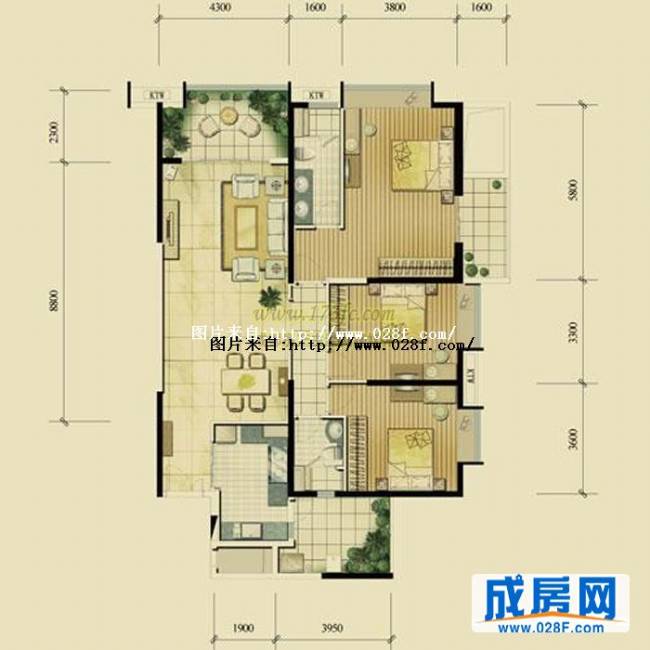 富力丽思国际公馆户型图,点击放大