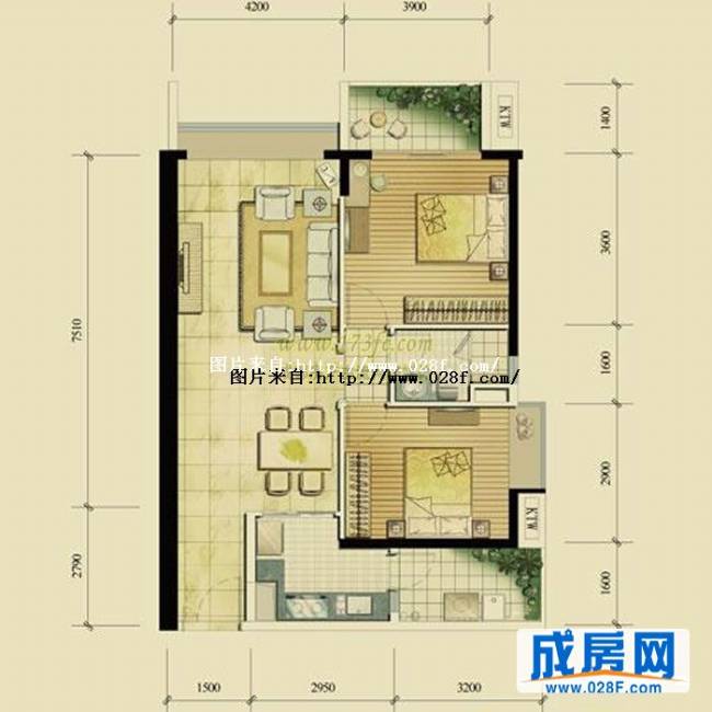 富力丽思国际公馆户型图,点击放大