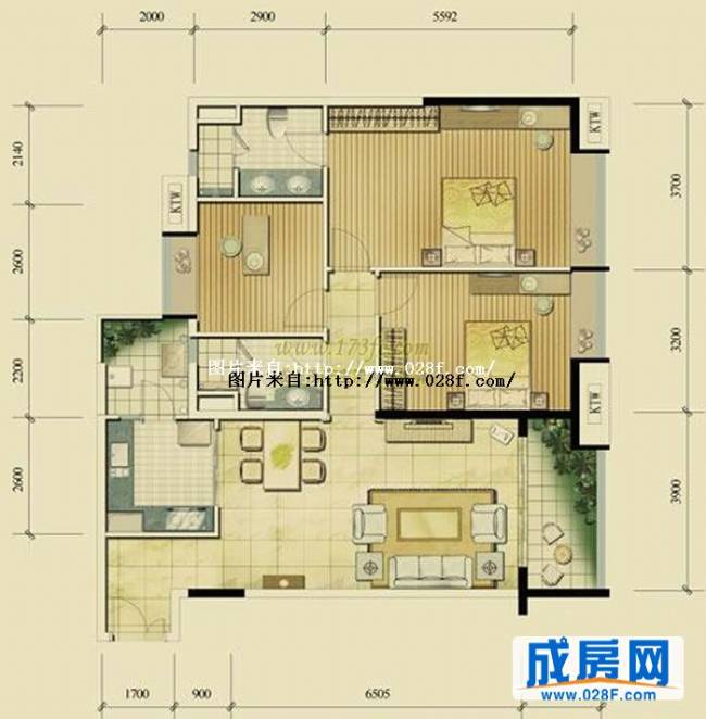 富力丽思国际公馆户型图,点击放大
