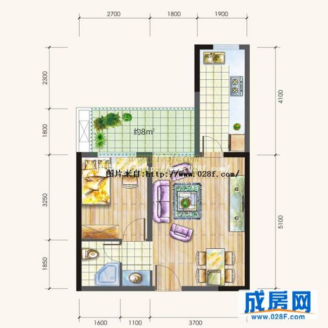 锦城华府户型图,点击放大