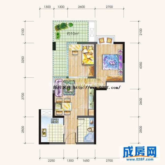 锦城华府户型图,点击放大