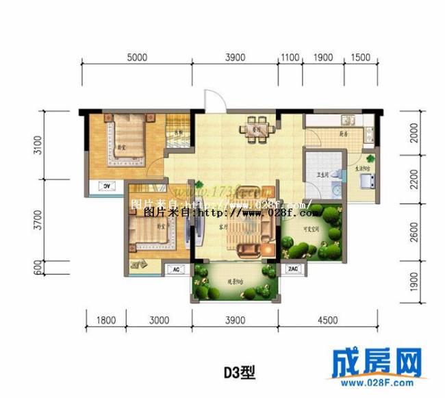 信地兰卡威户型图,点击放大