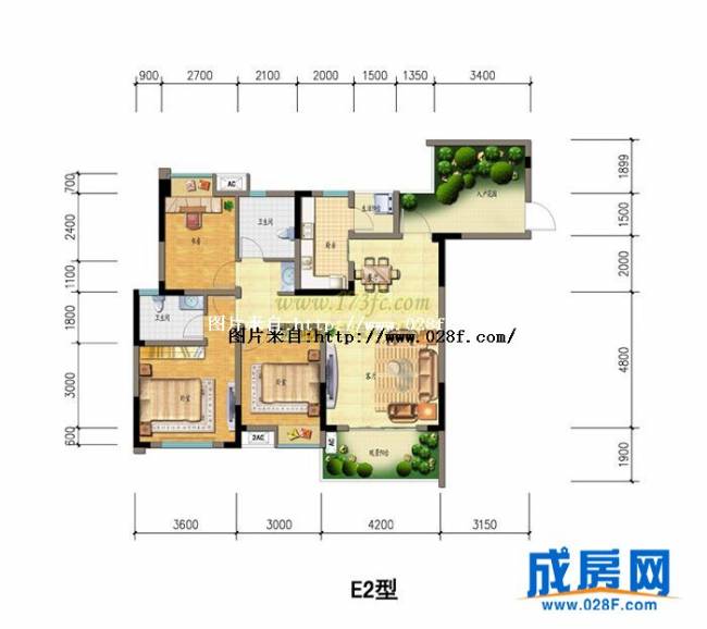 信地兰卡威户型图,点击放大