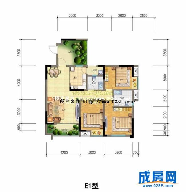 信地兰卡威户型图,点击放大